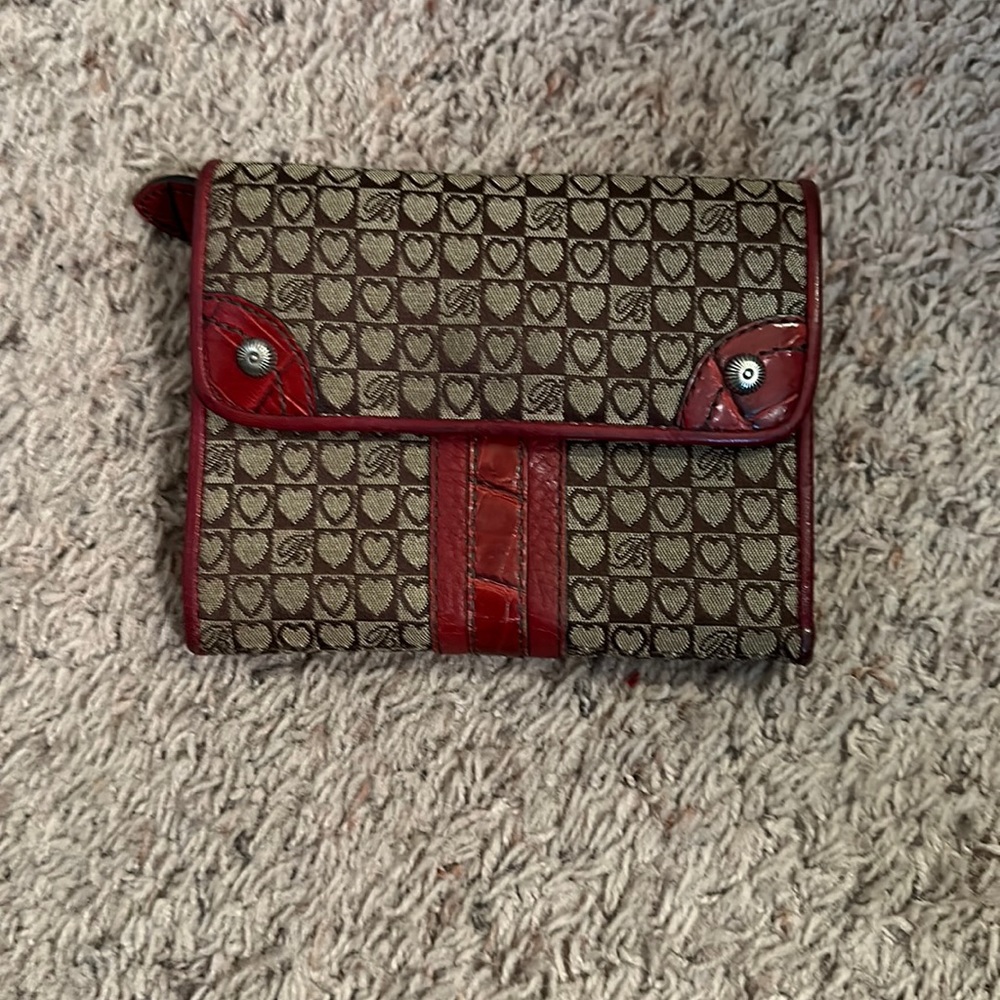 Brighton Leather and Canvas Wallet